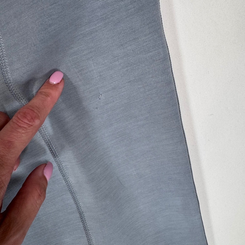 Lululemon Softstreme High-Rise Pant Full Length Chambray Grey 10 Comfy Travel - Picture 8 of 16